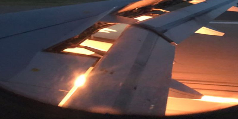 شركة طيران روسيا تكشف حقيقة حريق في جناح طائرة منتخب السعودية
